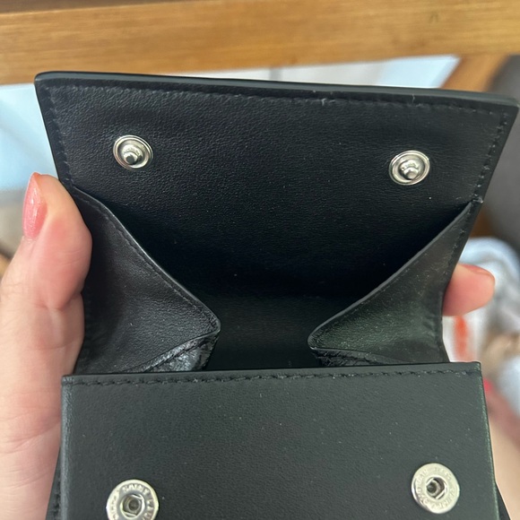 Saint Laurent compact leather wallet - FLORAL - EUC - Picture 7 of 11